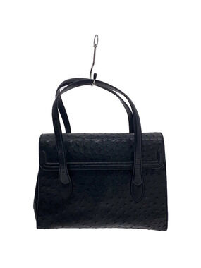 Gucci Ostrich Leather Handbag Black